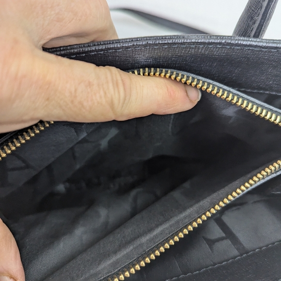 Furla Black Leather Hobo Bag with Detachable Strap.  Almost Like New - Picture 5 of 16